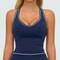 Ultra Fit Women Yoga Tank Top with Removable Chest Pad Fitness Bra Halter Activewear