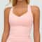 Ultra Fit Women Yoga Tank Top with Removable Chest Pad Fitness Bra Halter Activewear