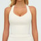 Ultra Fit Women Yoga Tank Top with Removable Chest Pad Fitness Bra Halter Activewear