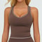 Ultra Fit Women Yoga Tank Top with Removable Chest Pad Fitness Bra Halter Activewear