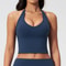 Womens Hanging Neck High Support Sports Bra Backless Gym Yoga Workout Top 7