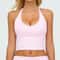 Womens Hanging Neck High Support Sports Bra Backless Gym Yoga Workout Top 5