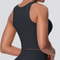 Womens Open Back Push Up Sports Bra Tank Top Yoga & Workout Support