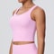 Womens Open Back Push Up Sports Bra Tank Top Yoga & Workout Support