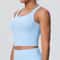 Womens Open Back Push Up Sports Bra Tank Top Yoga & Workout Support