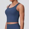 Womens Open Back Push Up Sports Bra Tank Top Yoga & Workout Support
