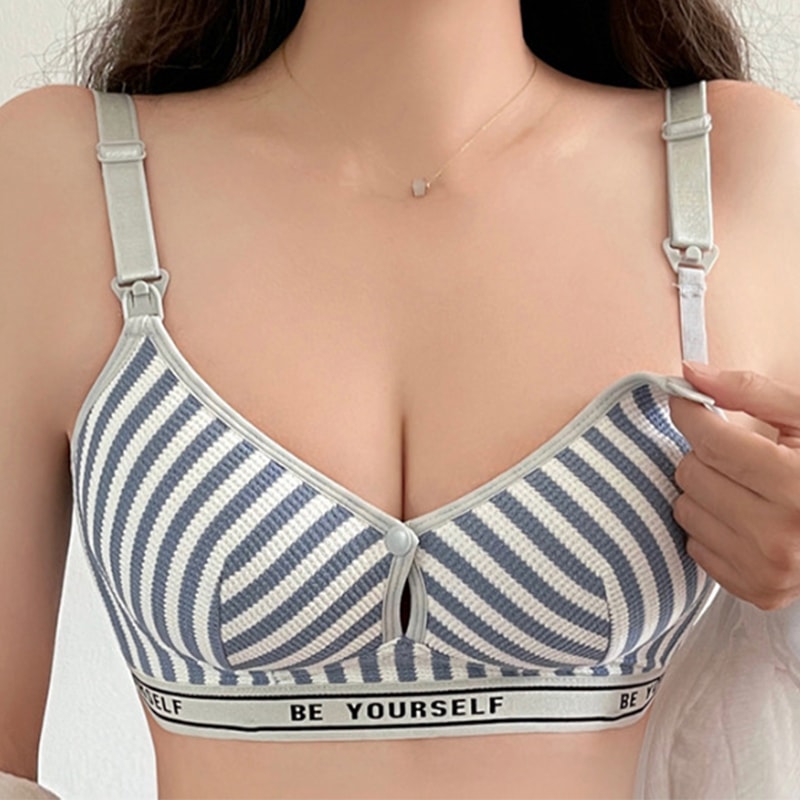 ComfortFit Breathable Cotton Maternity Nursing Bra Lightweight Breastfeeding Support 1
