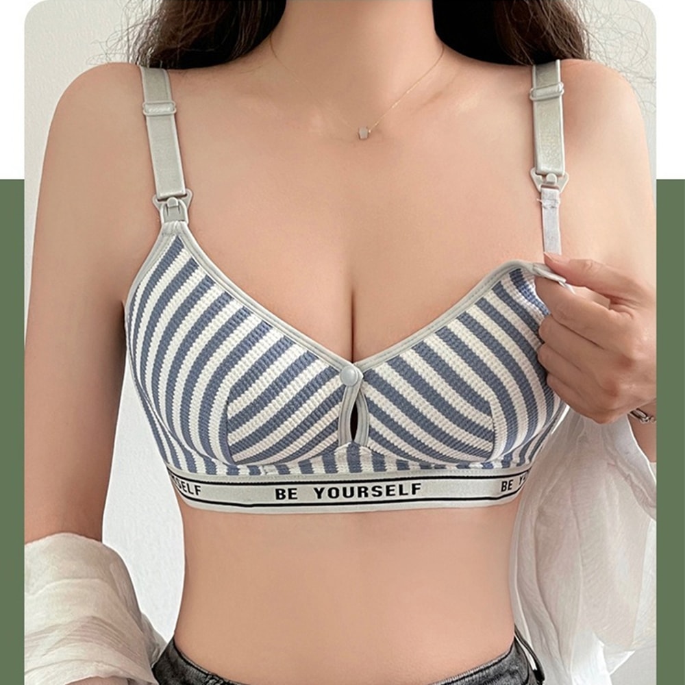 ComfortFit Breathable Cotton Maternity Nursing Bra Lightweight Breastfeeding Support 2