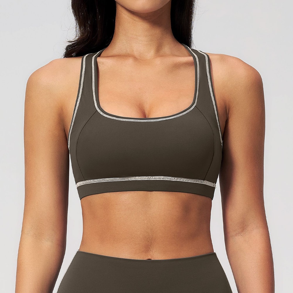 Premium Push Up Breathable Sports Bra Yoga Fitness Top For Women 8