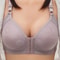 ComfortFit Front Clasp Full Cup Lace Bra Wire Free Support For Women Plus Sizes 2