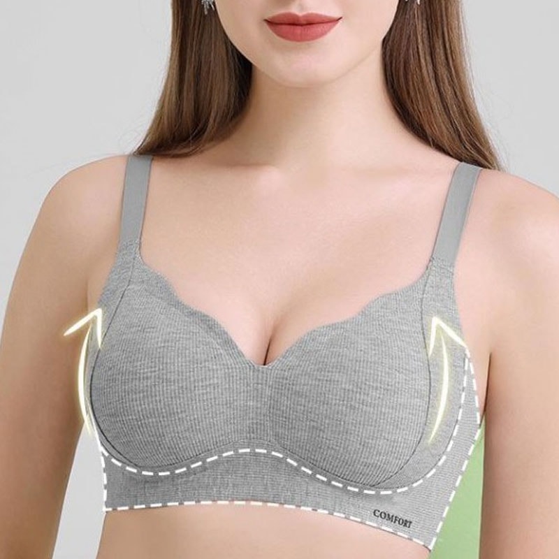 ComfortLift Seamless Wireless Sports Bra Push Up Comfortable Yoga Support 1