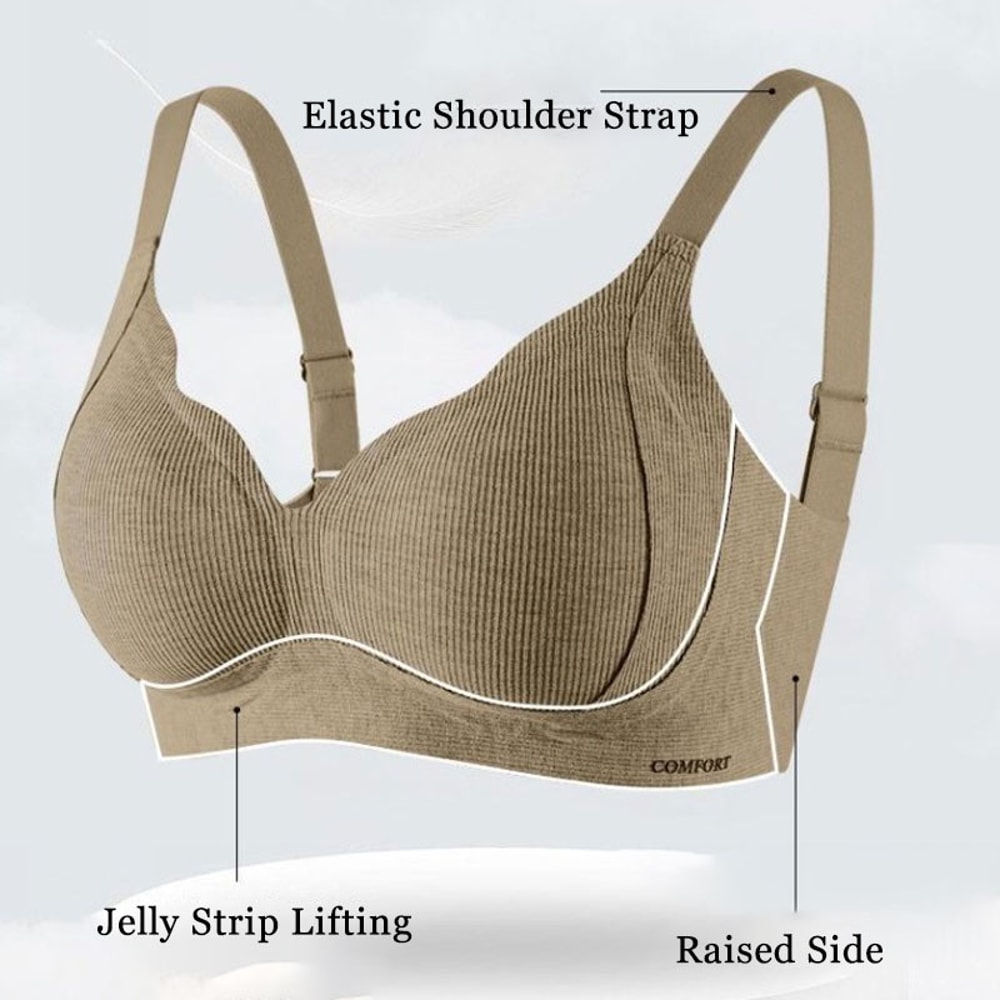 ComfortLift Seamless Wireless Sports Bra Push Up Comfortable Yoga Support 3
