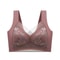 Plus Size Seamless Comfort Bra Ice Silk Anti Sag Support Vest 5