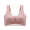 Plus Size Seamless Comfort Bra Ice Silk Anti Sag Support Vest 6