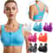 Plus Size High Support Front Zipper Sports Bra with Adjustable Racerback