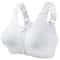 Plus Size High Support Front Zipper Sports Bra with Adjustable Racerback