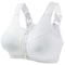 Plus Size High Support Front Zipper Sports Bra with Adjustable Racerback