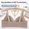 Plus size front buckle push up bra with breathable comfort and adjustable support for all day wear