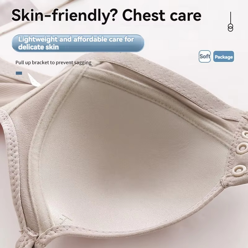 Plus size front buckle push up bra with breathable comfort and adjustable support for all day wear