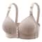 Plus size front buckle push up bra with breathable comfort and adjustable support for all day wear