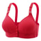 Plus size front buckle push up bra with breathable comfort and adjustable support for all day wear