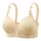Plus size front buckle push up bra with breathable comfort and adjustable support for all day wear