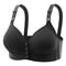 Plus size front buckle push up bra with breathable comfort and adjustable support for all day wear