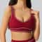 Womens Fast Dry Shockproof Push Up Yoga Sports Bra Top