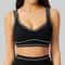 Womens Fast Dry Shockproof Push Up Yoga Sports Bra Top