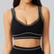 Womens Fast Dry Shockproof Push Up Yoga Sports Bra Top