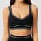 Womens Fast Dry Shockproof Push Up Yoga Sports Bra Top