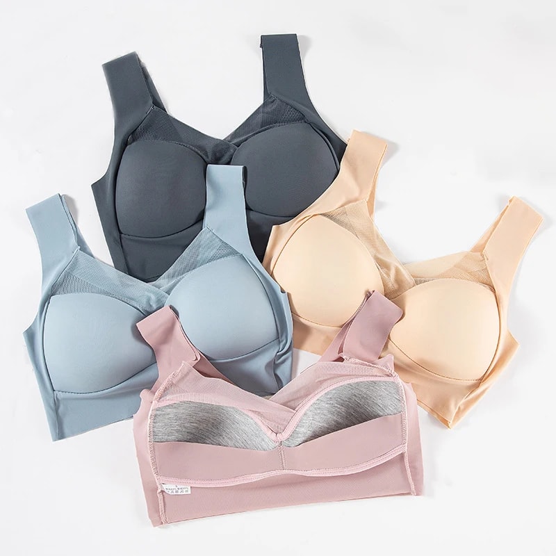 ComfortFit Wireless Lace Push Up Bralette Breathable Comfort Bra 0