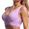 ComfortFlex Breathable Mesh Large Size Sports Bra Seamless Wire Free Support with Removable Chest Pad