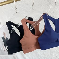 high support breathable yoga & running sports bra beautiful back pilates training top