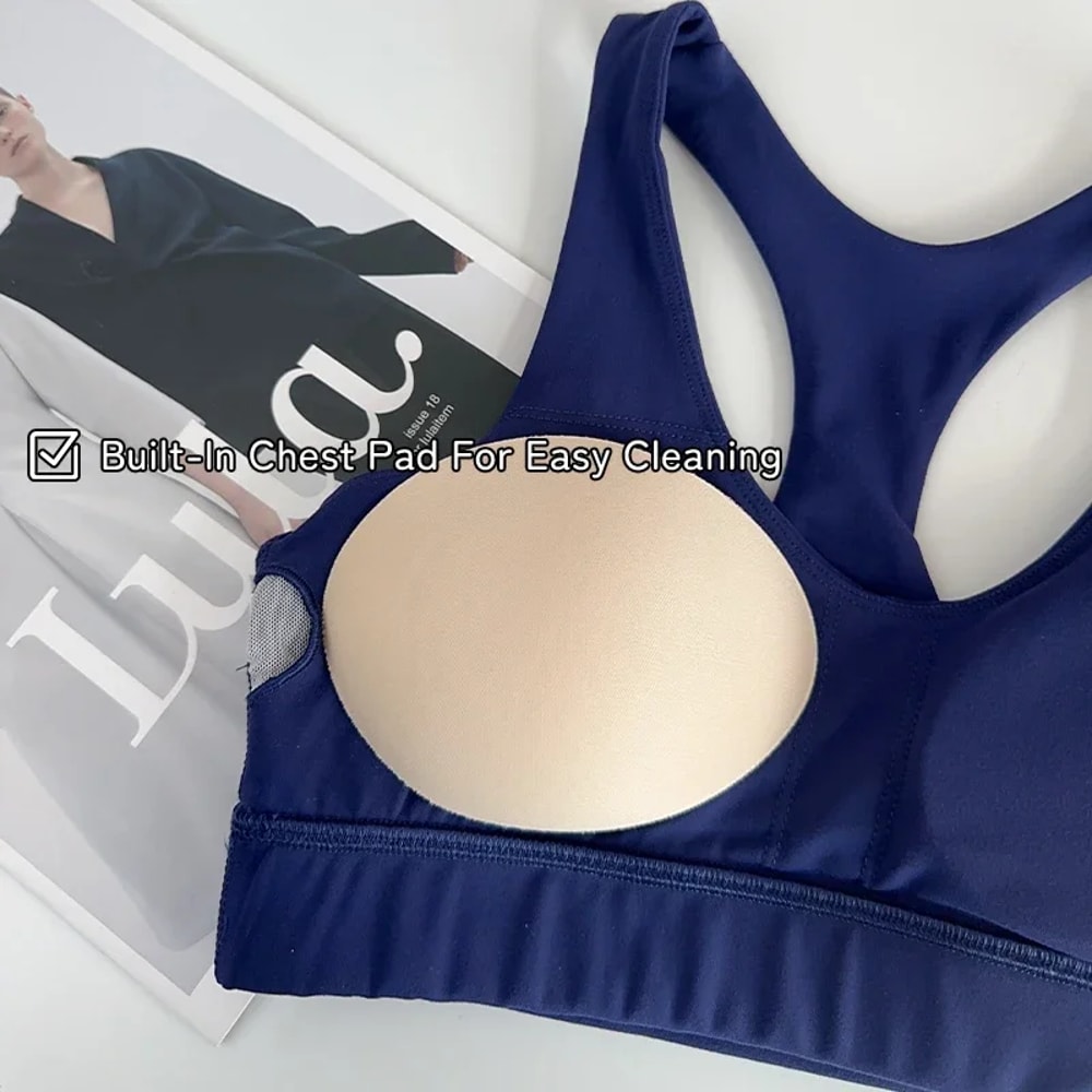 High Support Breathable Yoga & Running Sports Bra Beautiful Back Pilates Training Top
