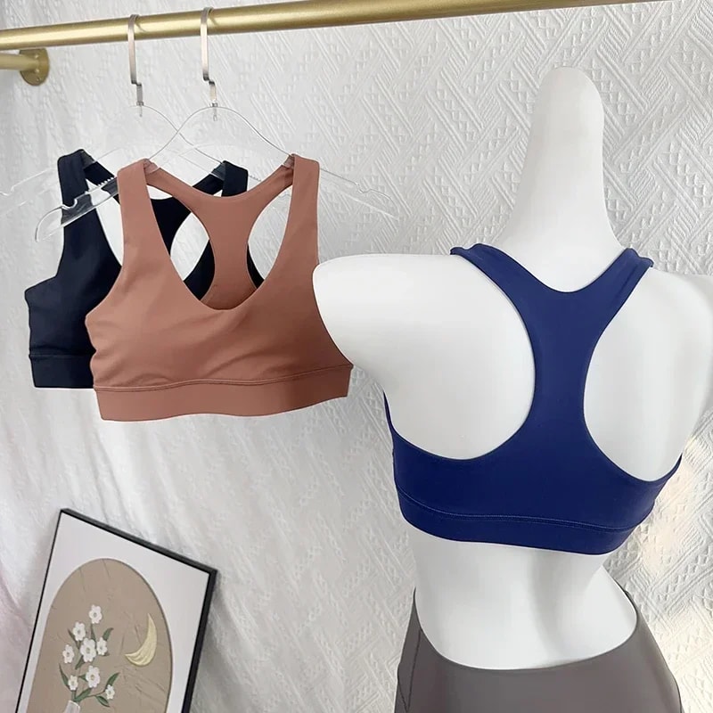 High Support Breathable Yoga & Running Sports Bra Beautiful Back Pilates Training Top