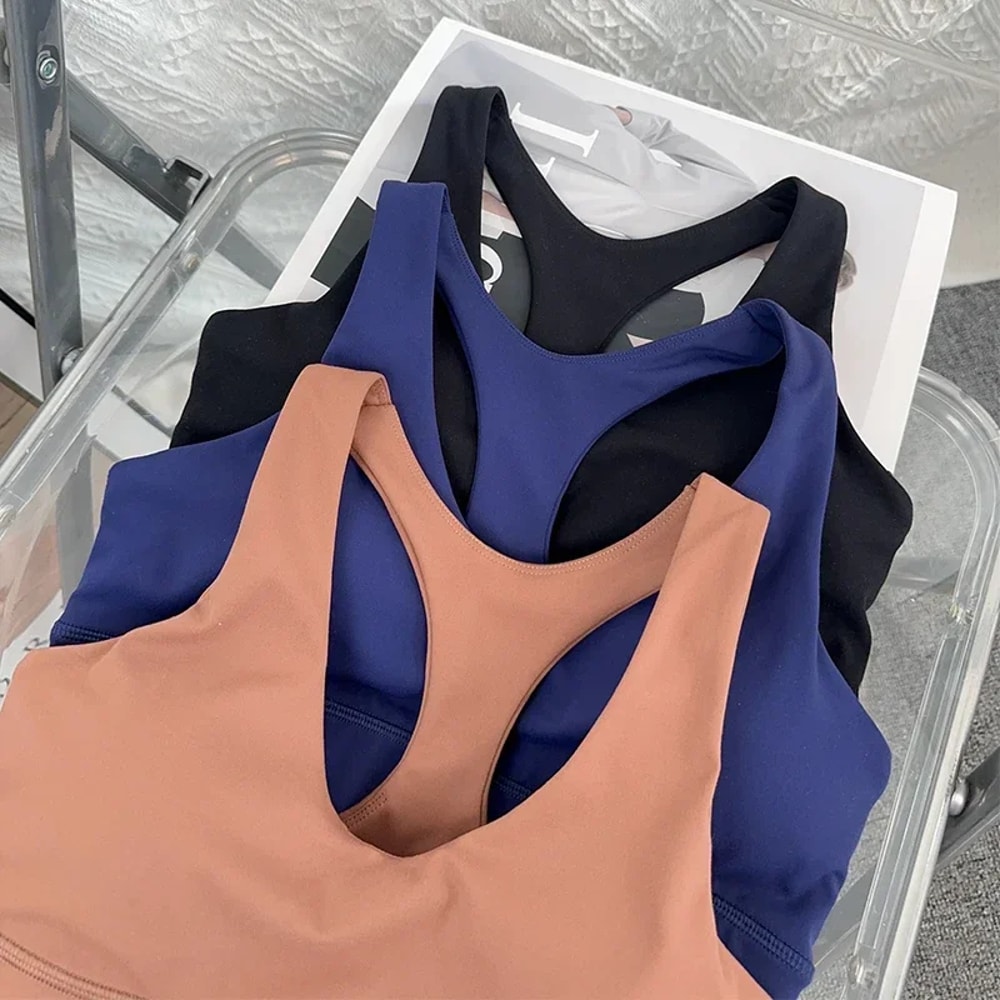 High Support Breathable Yoga & Running Sports Bra Beautiful Back Pilates Training Top