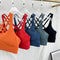 Premium Ladies Cross Back Adjustable Fitness Sports Bra High Support Womens Athletic Activewear