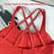Premium Ladies Cross Back Adjustable Fitness Sports Bra High Support Womens Athletic Activewear