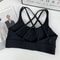 Premium Ladies Cross Back Adjustable Fitness Sports Bra High Support Womens Athletic Activewear