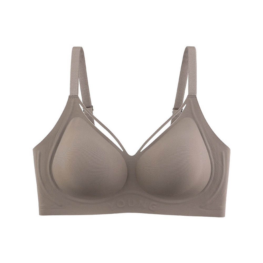 FallSweet Seamless Plus Size Wireless Push Up Bra Comfortable Invisible Bralette 5
