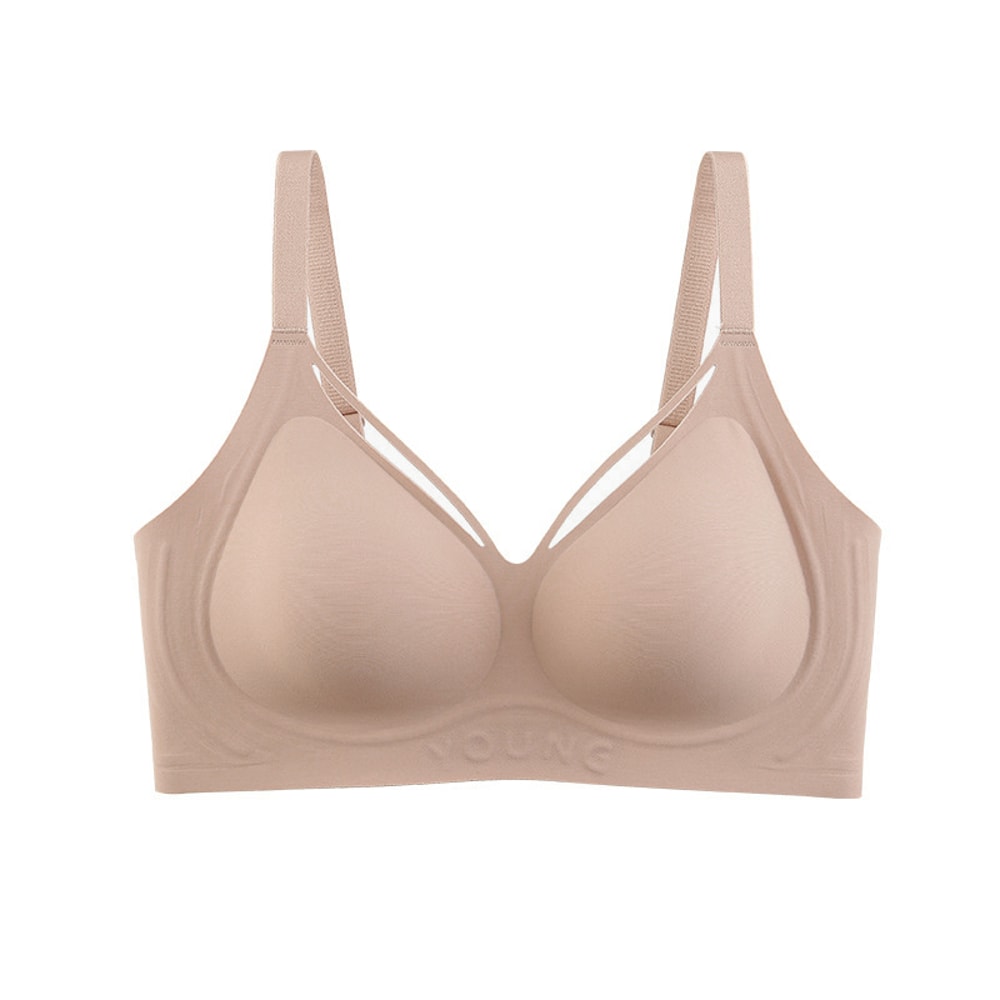 FallSweet Seamless Plus Size Wireless Push Up Bra Comfortable Invisible Bralette 8