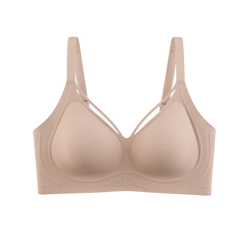 FallSweet Seamless Plus Size Wireless Push Up Bra Comfortable Invisible Bralette 8