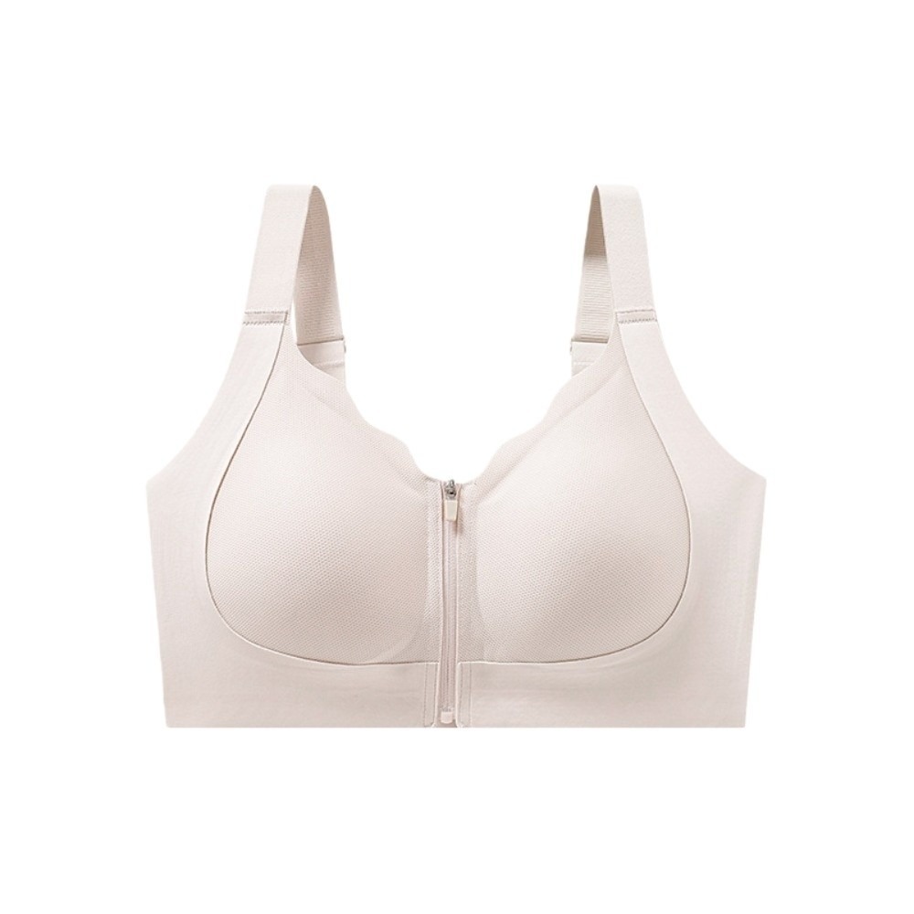 Adjustable Front Zipper Wireless Bra With Seamless Push Up Support 6