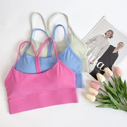 premium womens y back sports bra quick dry shockproof fitness support