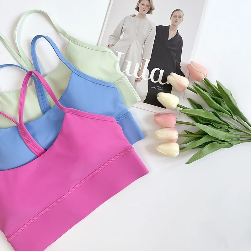 Premium Womens Y Back Sports Bra Quick Dry Shockproof Fitness Support