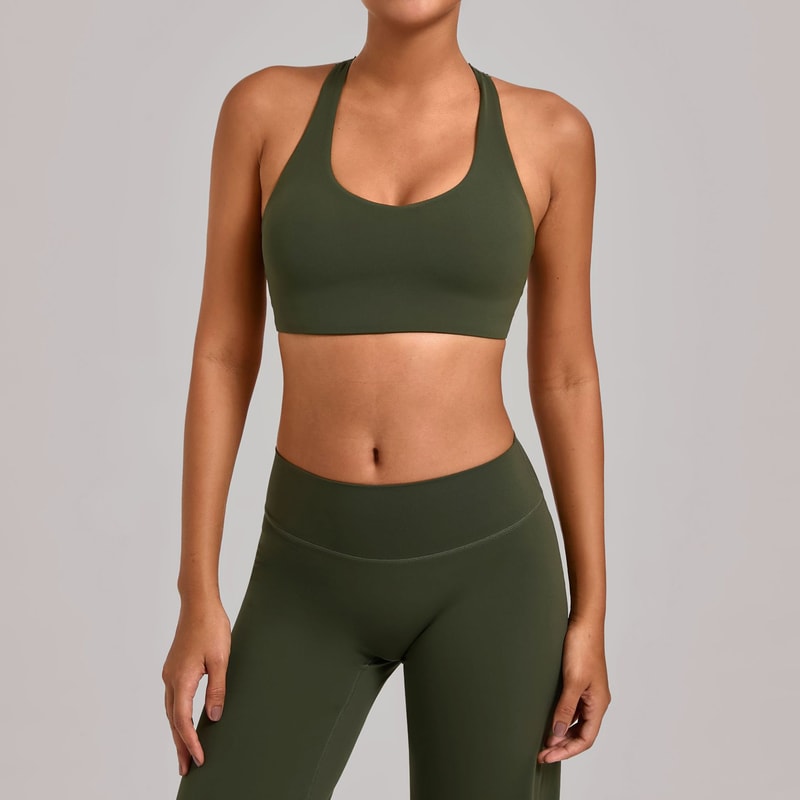 Shockproof Push Up Womens Sports Bra Crop Top For Yoga Fitness 2
