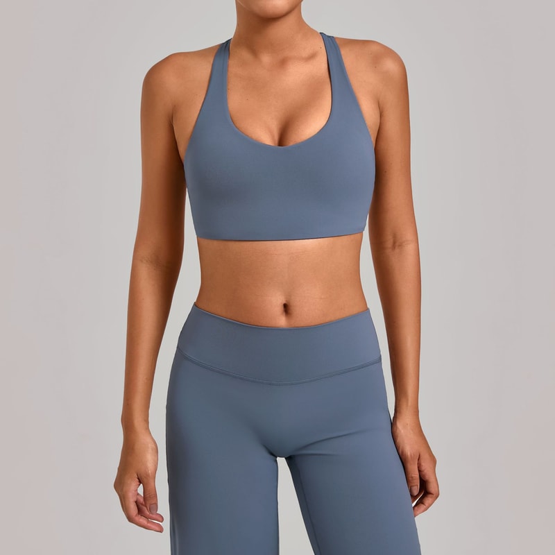 Shockproof Push Up Womens Sports Bra Crop Top For Yoga Fitness 4