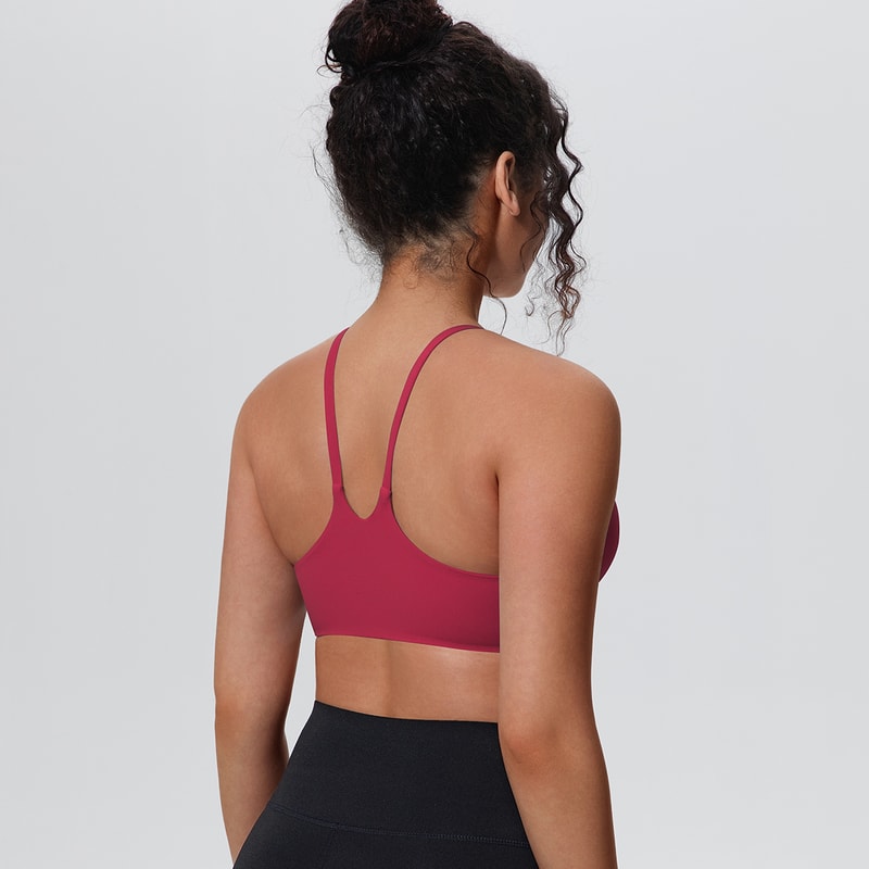 Womens Seamless Supportive Yoga Gym Sports Bra Shockproof Running Chest Pad Top