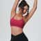 Womens Seamless Supportive Yoga Gym Sports Bra Shockproof Running Chest Pad Top